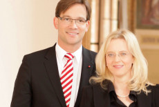 Bild 401: Bildeten ab 2009 das Führungsduo der Partei: Der ehemalige Landesvorsitzende, Florian Pronold, und die damalige Generalsekretärin, Natascha Kohnen [BayernSPD]