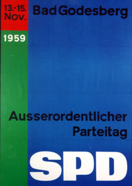 Lexikon Bild 062: Plakat zum Parteitag in Godesberg [Archiv der Sozialen Demokratie]