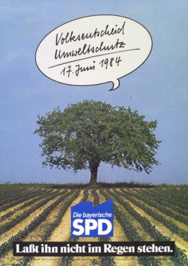 Lexikon Bild 094: Plakat zum Volksentscheid Umweltschutz 1984 [Archiv der Sozialen Demokratie]