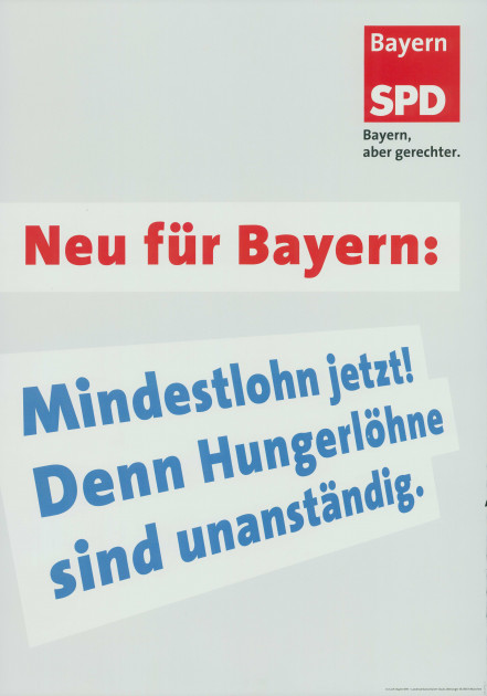 Dokumente Bild 174: Plakat der SPD 2008 [Archiv der Sozialen Demokratie]