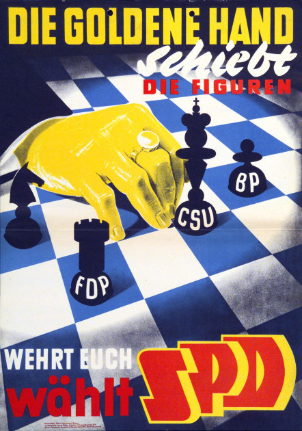 Dokumente Bild 135: Wahlplakat der SPD 1954 [Archiv der Sozialen Demokratie]