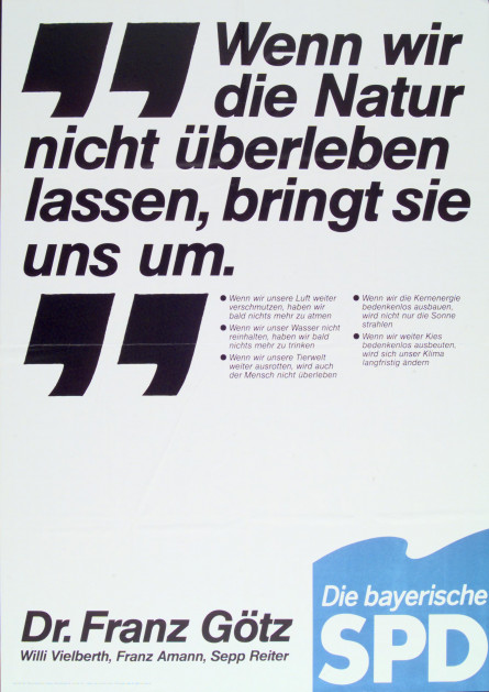 Dokumente Bild 155: Plakat der SPD 1982 [Archiv der Sozialen Demokratie]