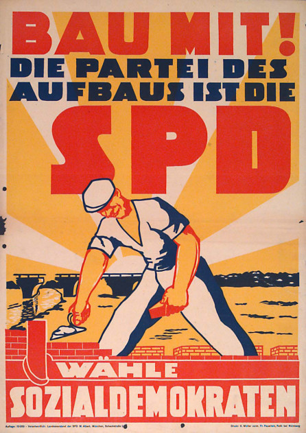 Dokumente Bild 108: Wahlplakat der SPD 1946 [Archiv der Sozialen Demokratie]