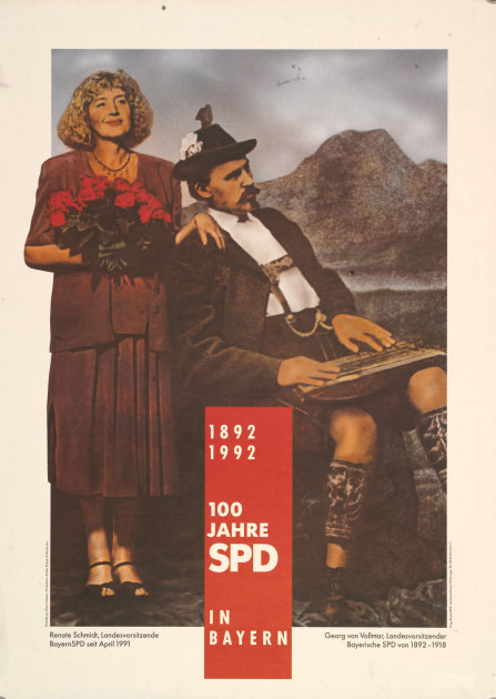 Bild 066: SPD-Plakat zum 100-jährigen Jubiläum der bayerischen SPD [Archiv der Sozialen Demokratie]