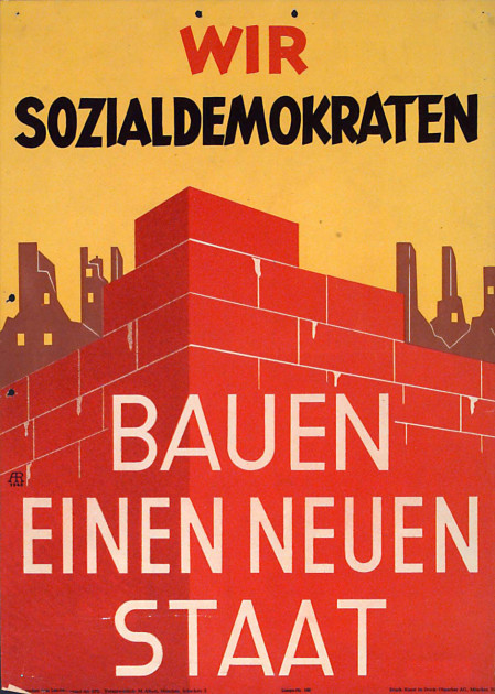 Dokumente Bild 107: Wahlplakat der SPD 1946 [Archiv der Sozialen Demokratie]