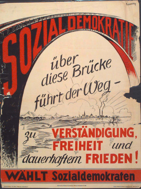 Dokumente Bild 109: Wahlplakat der SPD 1946 [Archiv der Sozialen Demokratie]