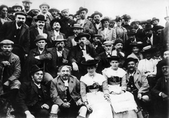 Bild 999: Almfest auf der "Bodenschneid" beim SPD-Parteitag 1902 in München [Archiv der Sozialen Demokratie]
