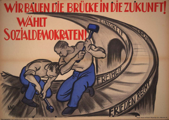 Dokumente Bild 110: Wahlplakat der SPD 1946 [Archiv der Sozialen Demokratie]