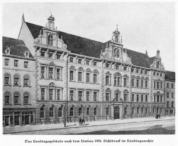 Lexikon Bild 025: Der bayerische Landtag in der Prannerstraße [Bildarchiv Bayerischer Landtag]